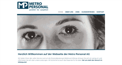 Desktop Screenshot of metropersonal.ch