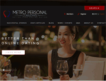 Tablet Screenshot of metropersonal.com.au